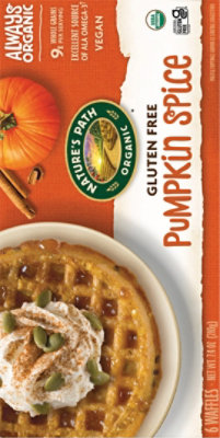 Nature's Path Organic Pumpkin Spice Frozen Waffles 6 Count - 7.4 Oz - Image 6