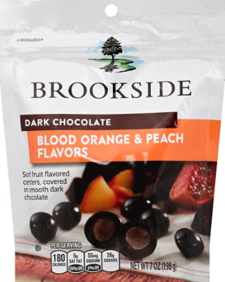 Brookside Dark Chocolate Blood Orange & Peach Flavors - 7 Oz - Image 2
