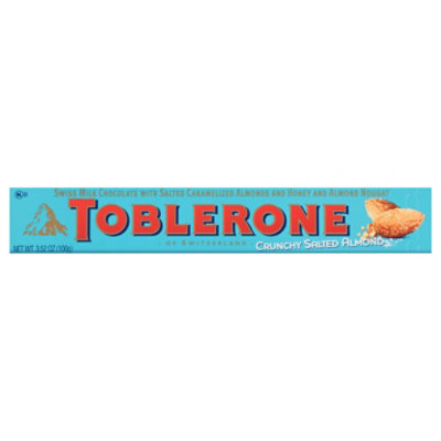 Toblerone Milk Chocolate Swiss Crunchy Salted Almond - 3.52 Oz - Image 3