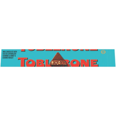 Toblerone Milk Chocolate Swiss Crunchy Salted Almond - 3.52 Oz - Image 2