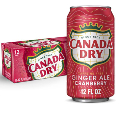 Canada Dry Cranberry Ginger Ale In Can - 12-12 Fl. Oz. - Image 1