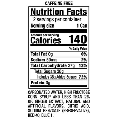 Canada Dry Cranberry Ginger Ale  - 12-12 Fl. Oz. - Image 3