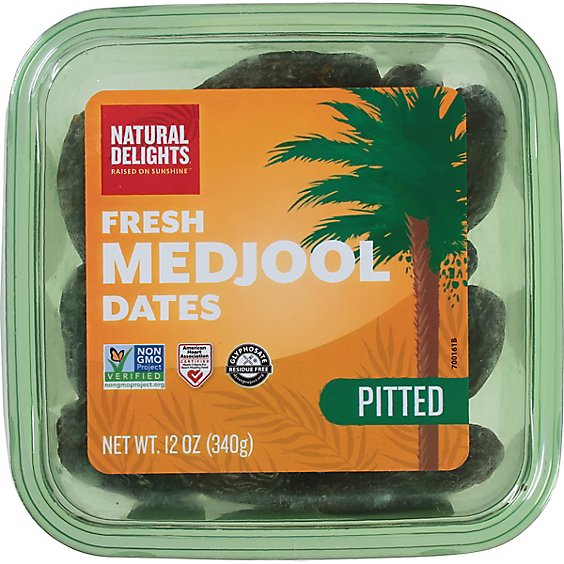 Natural Delights Pitted Medjool Dates - 12 Oz.