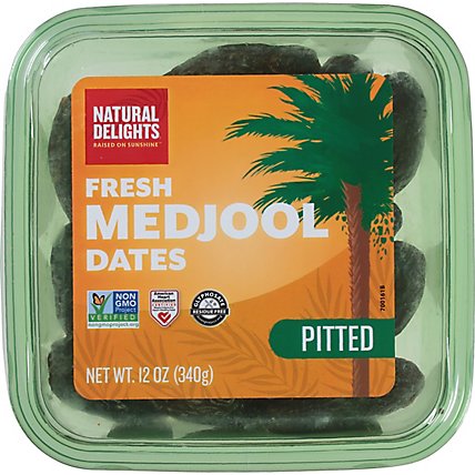 Natural Delights Pitted Medjool Dates - 12 Oz. - Image 1