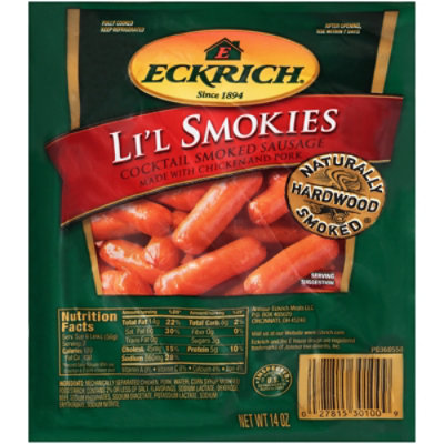 Eckrich Li'l Smokies Cocktail Smoked Sausage Links - 14 Oz - Image 3