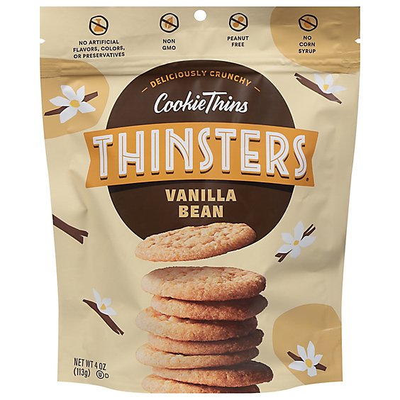Mrs. Thinsters Cookie Thins Deliciously Crunchy Cookies Cake Batter - 4 Oz