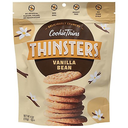 Mrs. Thinsters Cookie Thins Deliciously Crunchy Cookies Cake Batter - 4 Oz - Image 1