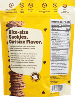 Mrs. Thinsters Cookie Thins Deliciously Crunchy Cookies Chocolate Chip - 4 Oz - Image 6