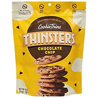 Mrs. Thinsters Cookie Thins Deliciously Crunchy Cookies Chocolate Chip - 4 Oz - Image 1
