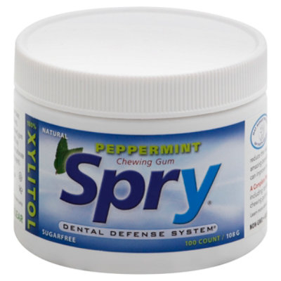 Spry Gum Peppermint Sugarfree - 100 Count - Image 1