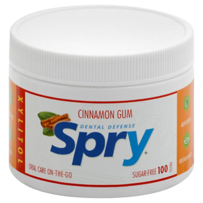 Spry Gum Cinnamon Sugarfree - 100 Count - Image 1