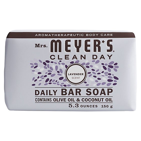 Mrs Meyers Clean Day Bar Soap Daily Lavender Scent - 5.3 Oz