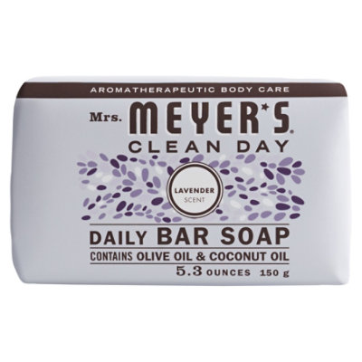 Mrs Meyers Clean Day Bar Soap Daily Lavender Scent - 5.3 Oz