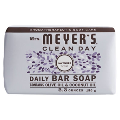 Mrs Meyers Clean Day Bar Soap Daily Lavender Scent - 5.3 Oz - Image 1