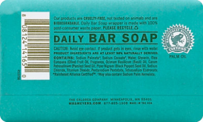 Mrs Meyers Clean Day Soap Daily Bar Basil Scent - 5.3 Oz - Image 3