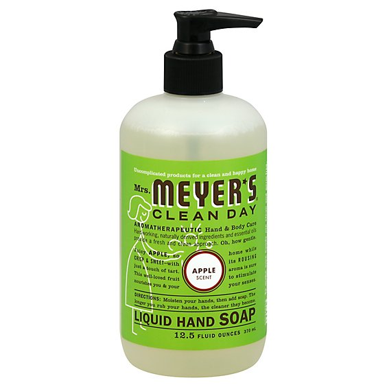 Mrs. Meyers Clean Day Liquid Hand Soap Apple Scent 12.5 ounce bottle