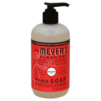 Mrs. Meyers Clean Day Liquid Hand Soap Rhubarb Scent 12.5 ounce bottle