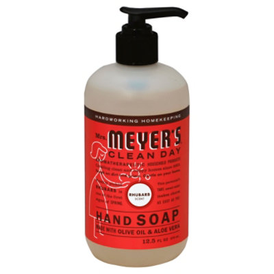 Mrs. Meyers Clean Day Liquid Hand Soap Rhubarb Scent 12.5 ounce bottle - Image 1