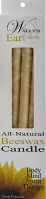 Wally Ear Candle Beeswax Plain - 4 Count - Image 2