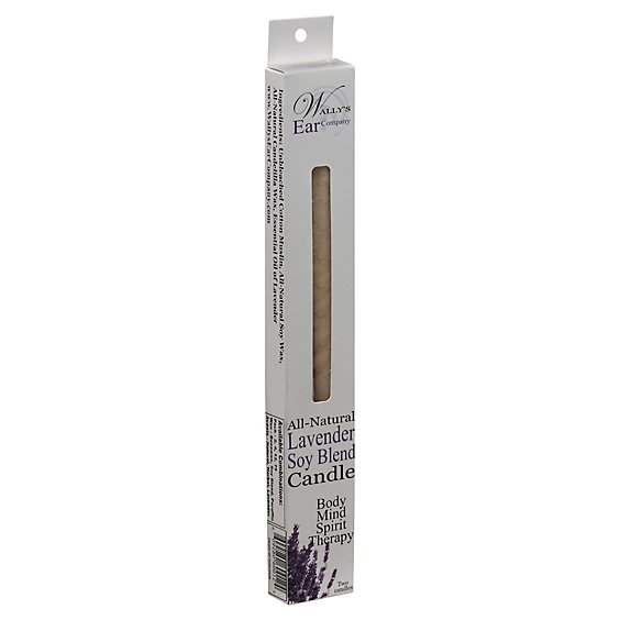 Wally Ear Candle Soy Blend Lavender - 2 Count