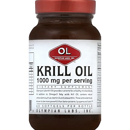Olympian Labs Krill Oil 1000 mg Softgels - 60 Count - Image 2