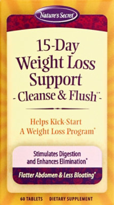 Natures Secret Cleanse & Flush 15-Day Weight Loss Support - 60 Count - Image 2