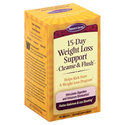 Natures Secret Cleanse & Flush 15-Day Weight Loss Support - 60 Count - Image 1