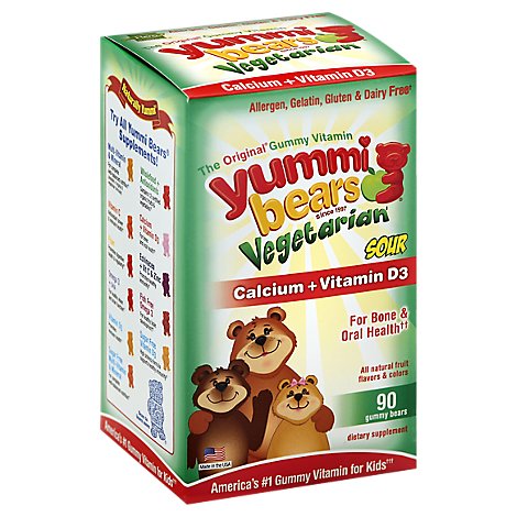 Yummi Veg Calcium W Vit D - 90.0 Count