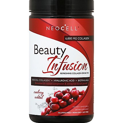 Neocell Beauty Infusion Drink Mix Refreshing Collagen Cranberry Cocktail - 11.64 Oz - Image 2