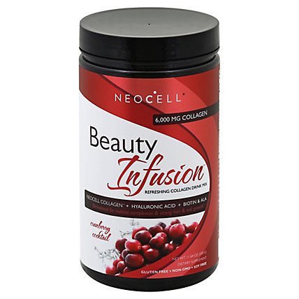 Neocell Beauty Infusion Drink Mix Refreshing Collagen Cranberry Cocktail - 11.64 Oz - Image 1