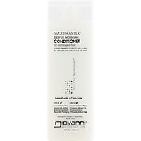 Giovanni Eco Chic Hair Care Conditioner Deeper Moisture Smooth As Silk for Damaged Hair - 8.5 Oz - Image 2