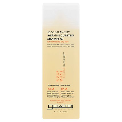 Giovanni 50:50 Balanced Shampoo Hydrating Clarifying for Normal to Dry Hair - 8.5 Oz - Image 3