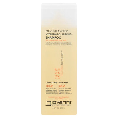 Giovanni 50:50 Balanced Shampoo Hydrating Clarifying for Normal to Dry Hair - 8.5 Oz - Image 3