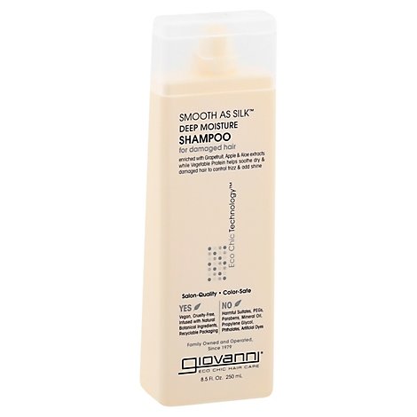 Giovanni Eco Chic Hair Care Shampoo Deep Moisture Smooth As Silk for Damaged Hair - 8.5 Oz