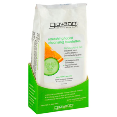 Giova Towelette Refreshing - 30.0 Count