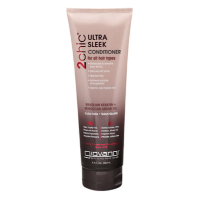Giovanni 2chic Ultra-Sleek Conditioner Brazilian Keratin & Argan Oil - 8.5 Oz - Image 3