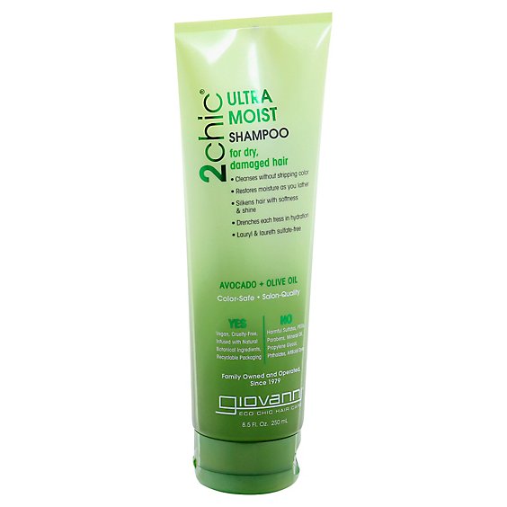Giovanni 2chic Ultra-Moist Shampoo Avocado & Olive Oil - 8.5 Oz