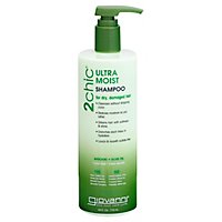 2chic Ultra-Moist Shampoo Avocado & Olive Oil for Dry Damaged Hair - 24 Oz - Image 1