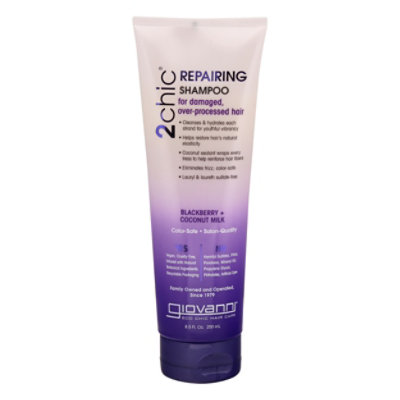 Giovanni 2chic Shampoo Ultra-Repair Blackberry & Coconut Milk - 8.5 Oz - Image 3