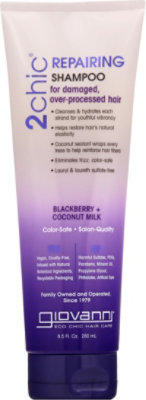 Giovanni 2chic Shampoo Ultra-Repair Blackberry & Coconut Milk - 8.5 Oz - Image 2