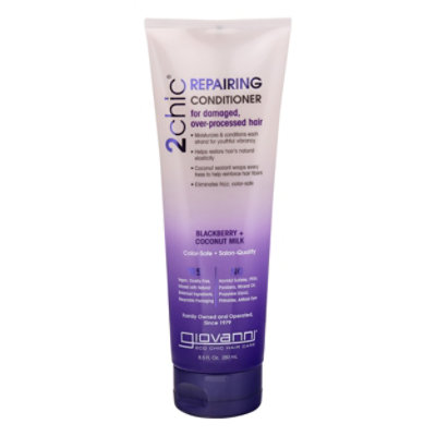 Giovanni 2chic Conditioner Ultra-Repair Blackberry & Coconut Milk - 8.5 Oz - Image 3