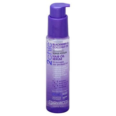 2chic Hair Oil Serum Blackberry & Coconut Oil - 2.75 Oz