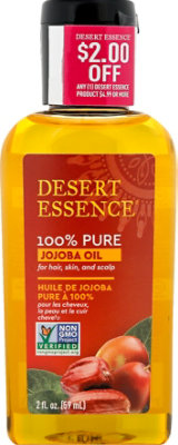 Desert Essence Jojoba Oil For Hair Skin & Scalp - 2 Oz - Image 2