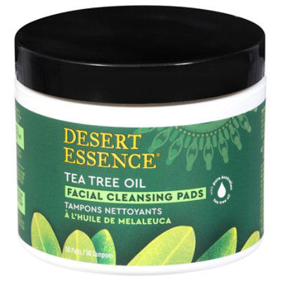 Desert Essence Cleansing Pads Facial Original Natural Tea Tree Oil - 50 Count - Image 3