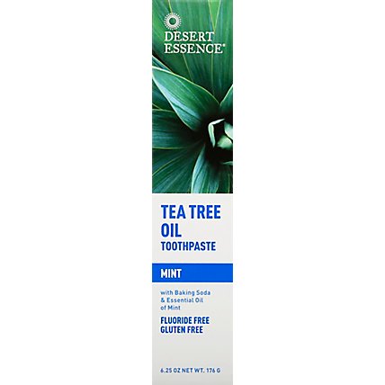 Desert Essence Toothpaste Natural Tea Tree Oil Mint - 6.25 Oz - Image 2