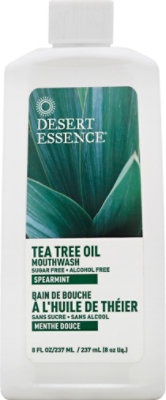 Desert Essence Mouthwash Tea Tree Oil With Essential Oil of Spearmint - 8 Oz - Image 2