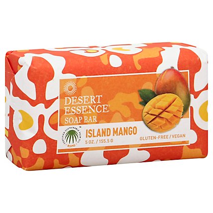 Desert Essence Soap Bar Island Mango - 5 Oz - Image 1