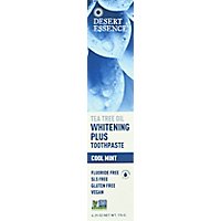 Desert Essence Toothpaste Whitening Plus Natural Tea Tree Oil Cool Mint - 6.25 Oz - Image 2