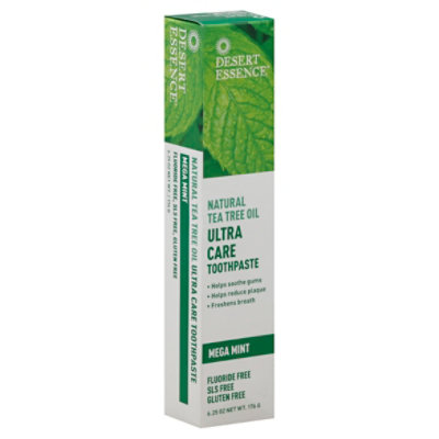 Desert Essence Toothpaste Ultra Care Natural Tea Tree Oil Mega Mint - 6.25 Oz - Image 1