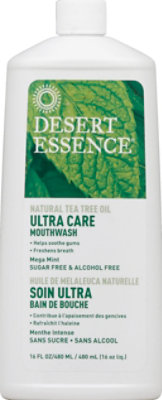 Desert Essence Mouthwash Ultra Care Mega Mint - 16 Oz - Image 2